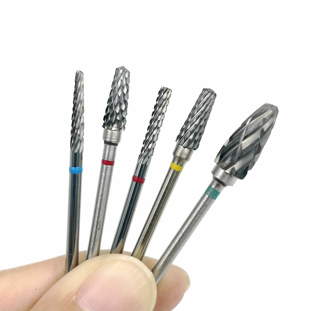 Nail Drill Machine - 10 สไตล์เลือกทังสเตนคาร์ไบด์เจาะเล็บ Bits เครื่องตัดเล็บเล็บแฟ้มเล็บทันตกรรมทังสเตนคาร์ไบด์ Burs