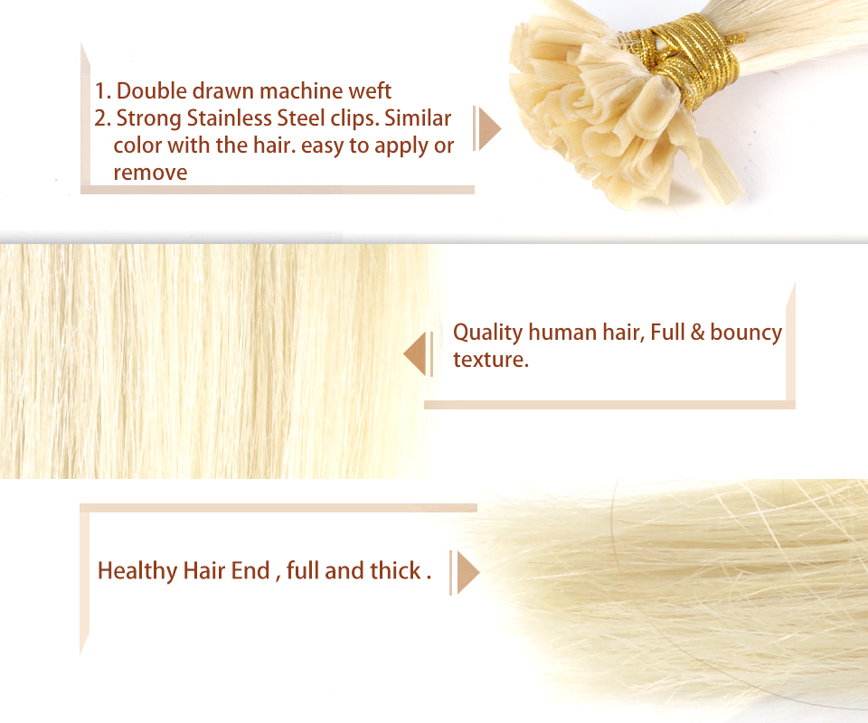 ผมต่อแบบตรง UTip ผมแท้ 100% ผม - Nail Art Ombre บทวิจารณ์และราคา