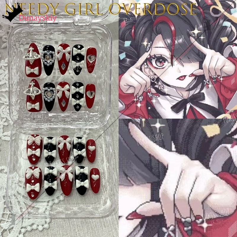YiNuo*/Needy Girl Overdose Jir - Nail Art Press On บทวิจารณ์และราคา