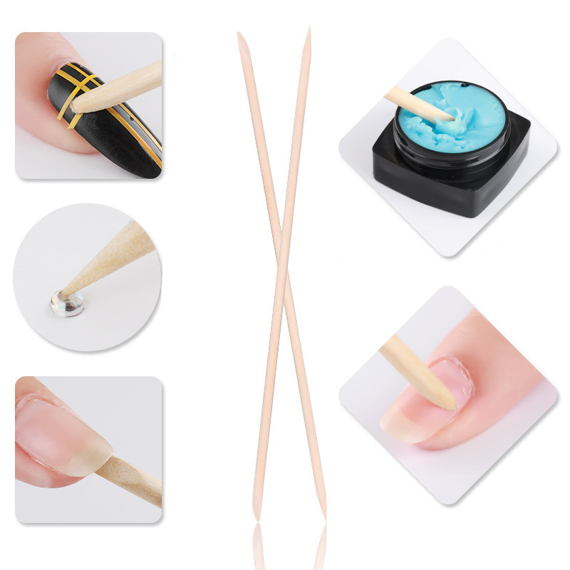 แท่งไม้หนังกำพร้าแบบสองปลาย50/ - Nail Art Orange บทวิจารณ์และราคา