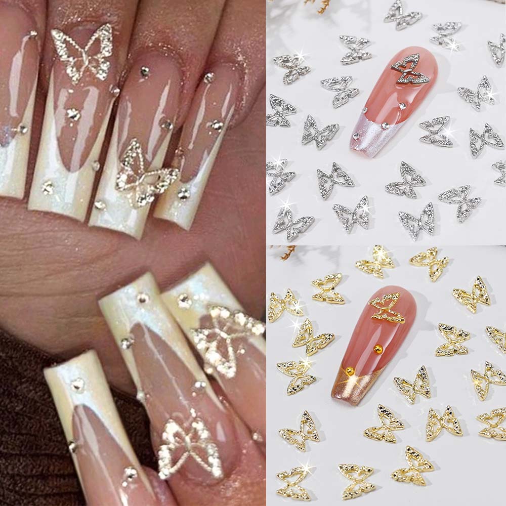 20pcs 3D ประณีต Hollow ผีเสื้อ - Nail Art Valentines Day บทวิจารณ์และราคา