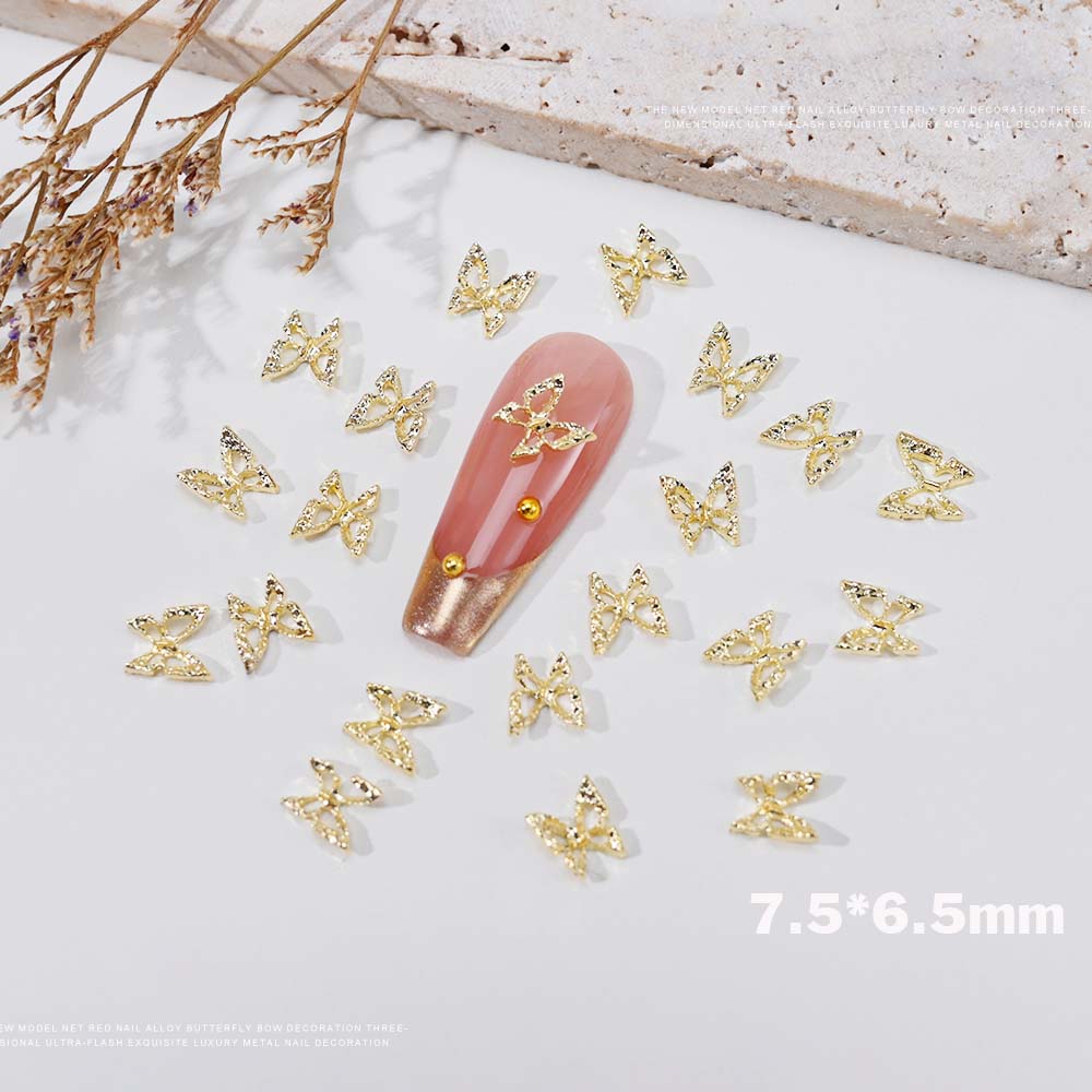 20pcs 3D ประณีต Hollow ผีเสื้อ - Nail Art Valentines Day บทวิจารณ์และราคา