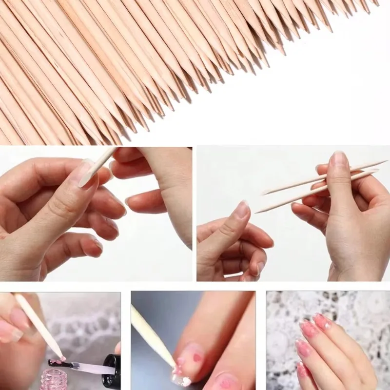 2026 50/100 ชิ้น ไม้ดันหนังกำพ - Nail Art Orange บทวิจารณ์และราคา