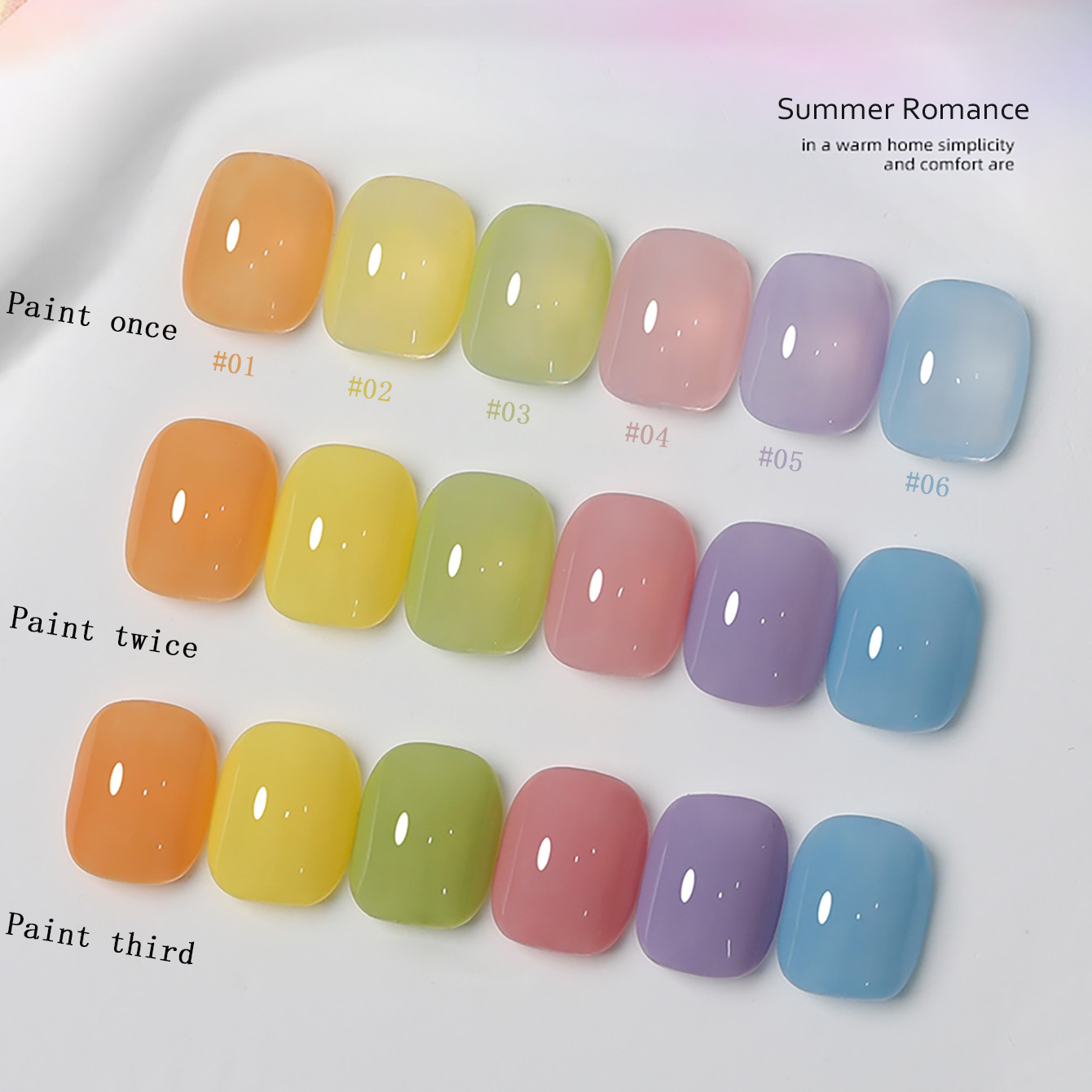 1-6 ชิ้น PSK ใหม่มาการอง แคนดี - Nail Art Orange บทวิจารณ์และราคา