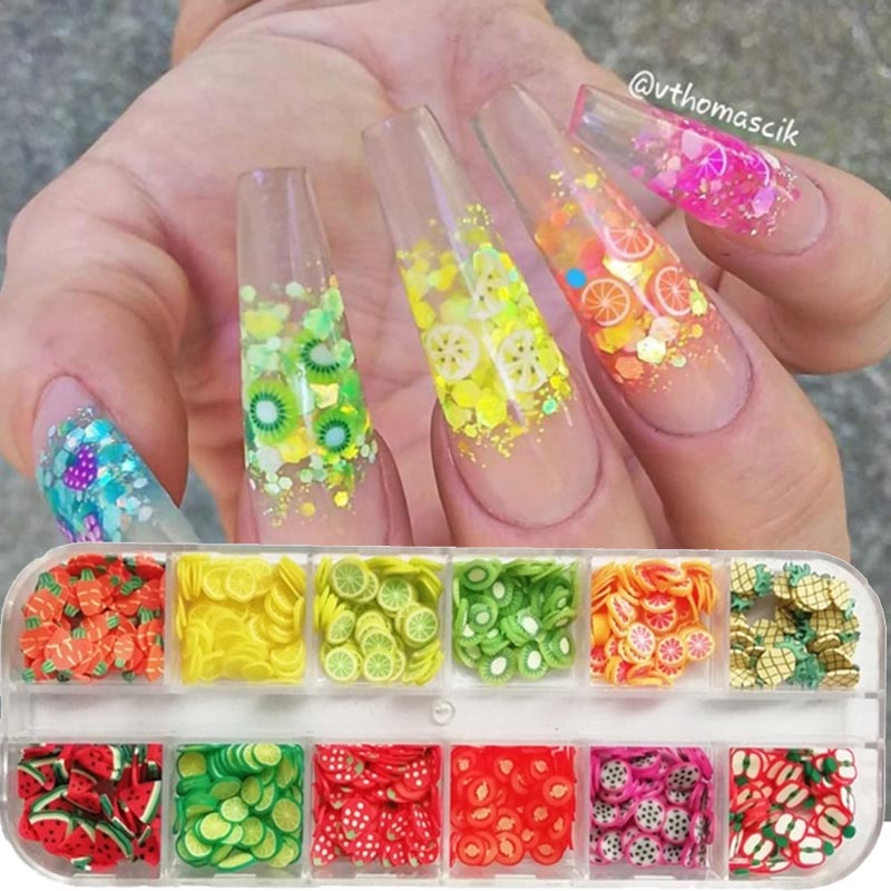 1000 pc-240 PC เล็บผลไม้ชิ้น P - Nail Art Valentines Day บทวิจารณ์และราคา